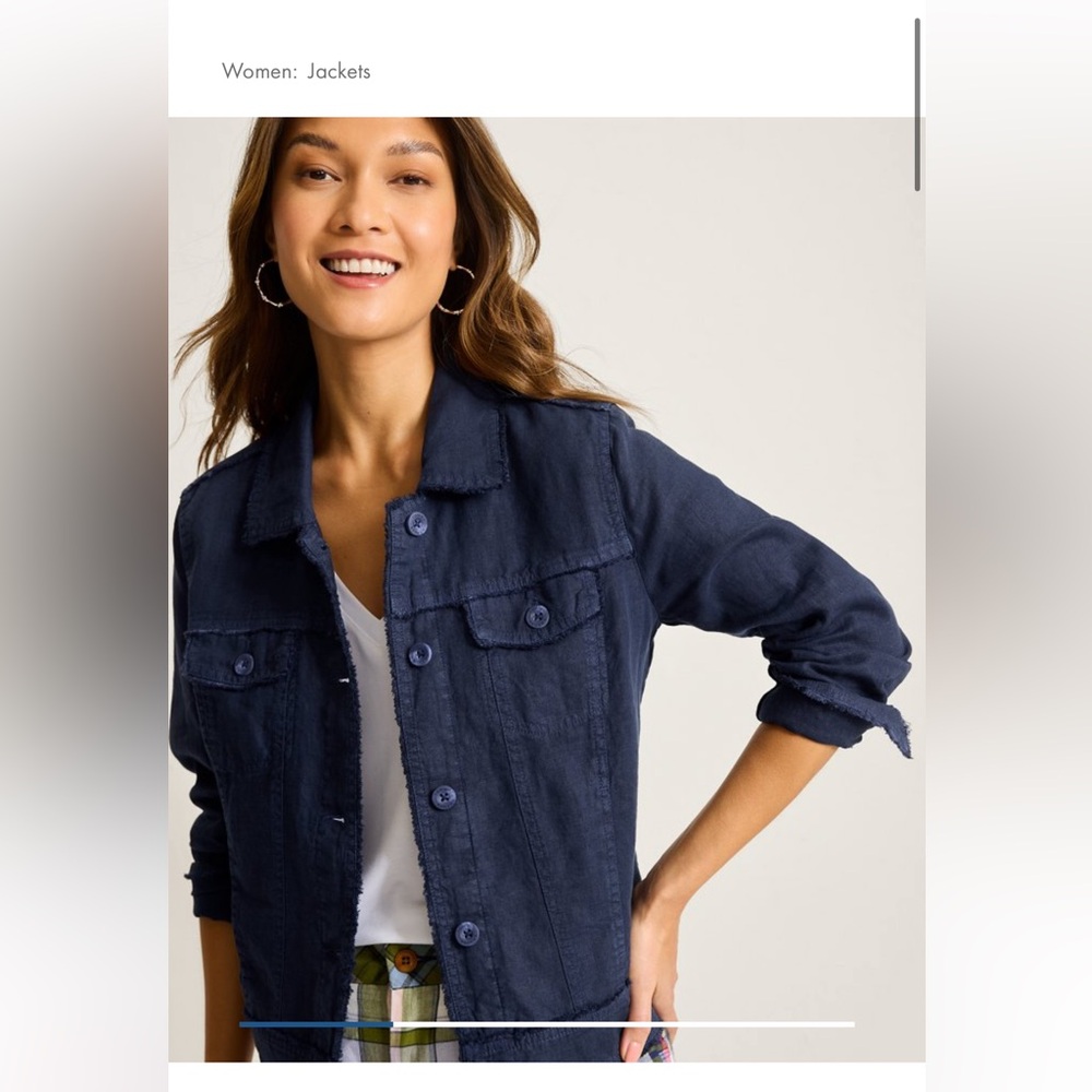 Tommy Bahama raw edge linen jacket